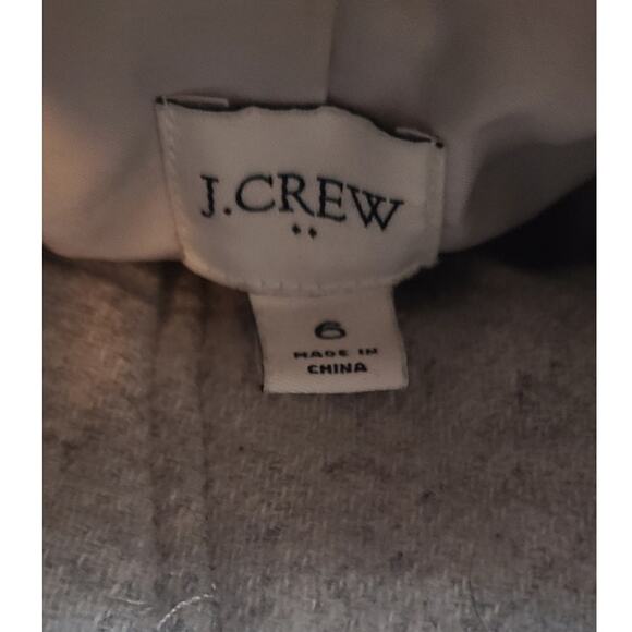 J.Crew Gray Cocoon Winter Wool Blend Zipper Coat Jacket - size 6 - Picture 4 of 7